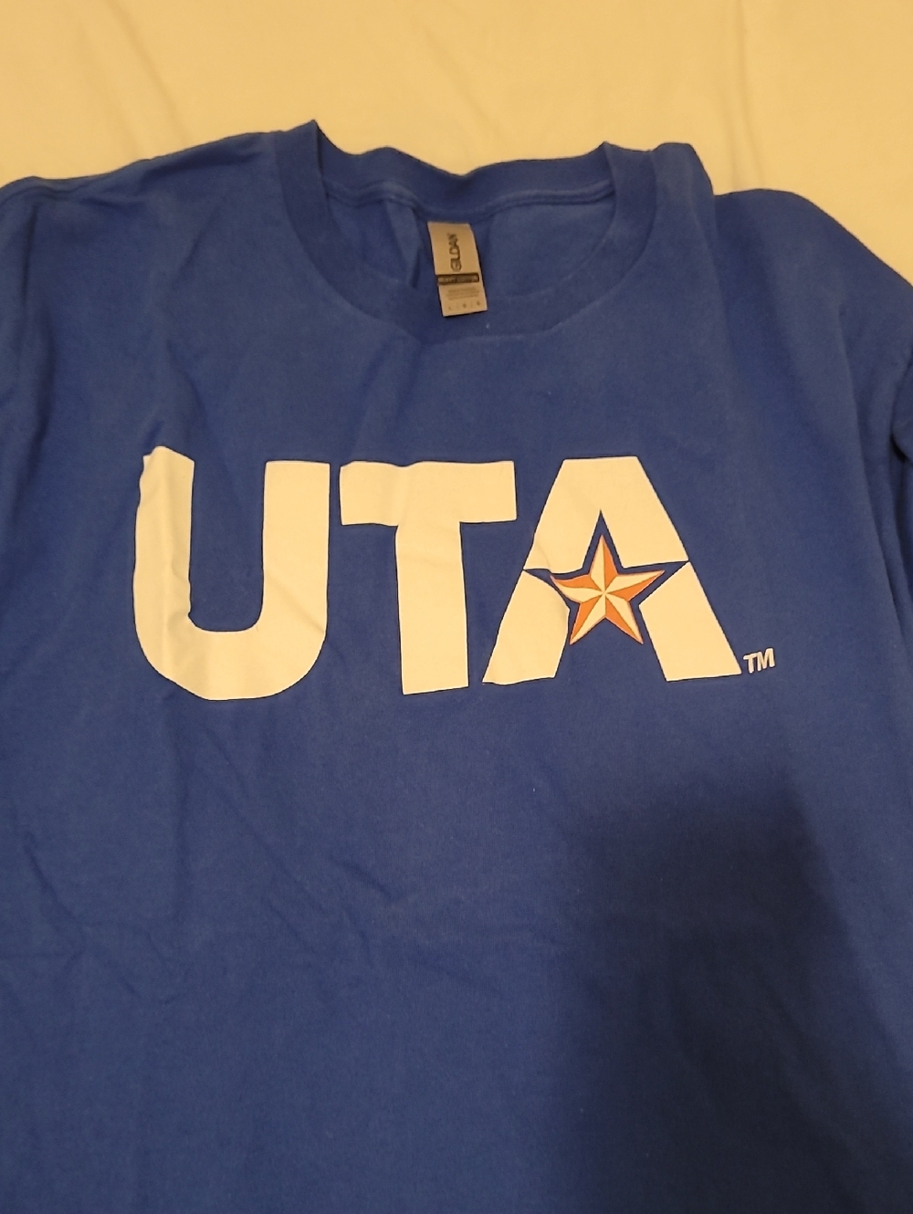 Gildan Royal Blue UTA Graphic Tee with White and Orange Star